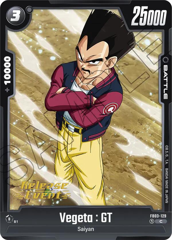 Vegeta : GT [Raging Roar Release Event Cards] | Red Riot Games CA