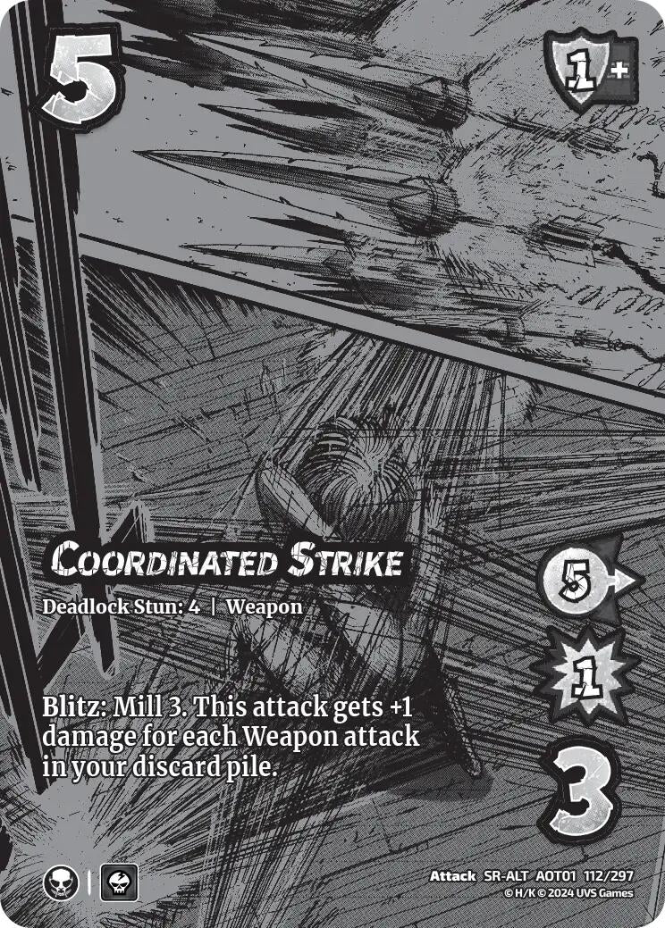 Image for Coordinated Strike (Alternate Art) (112/297) (AOT1) - UniVersus
