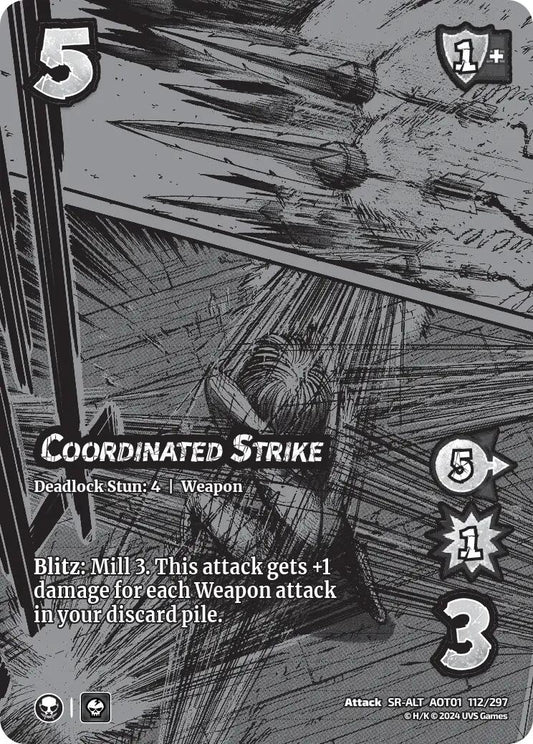 Image for Coordinated Strike (Alternate Art) (112/297) (AOT1) - UniVersus
