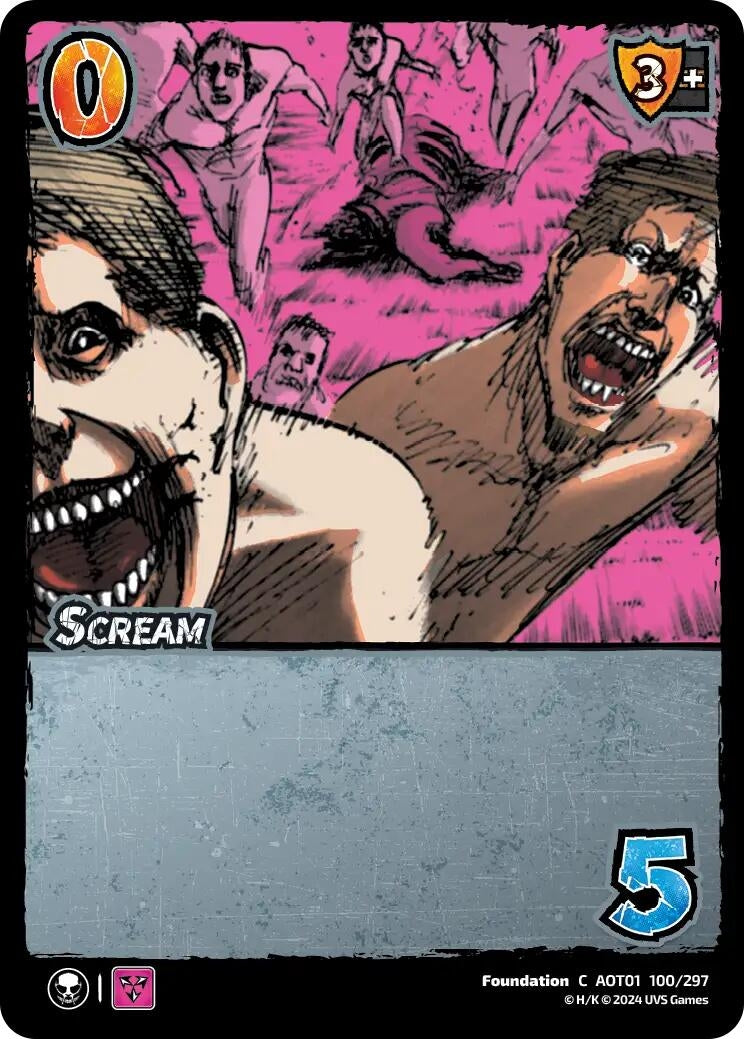 Image for Scream (100/297) (AOT1) - UniVersus