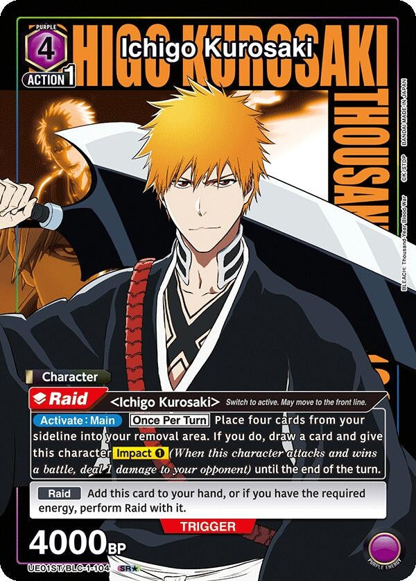 Ichigo Kurosaki (104) (SR*) (UE01ST/BLC-1-104) [UE01ST]
