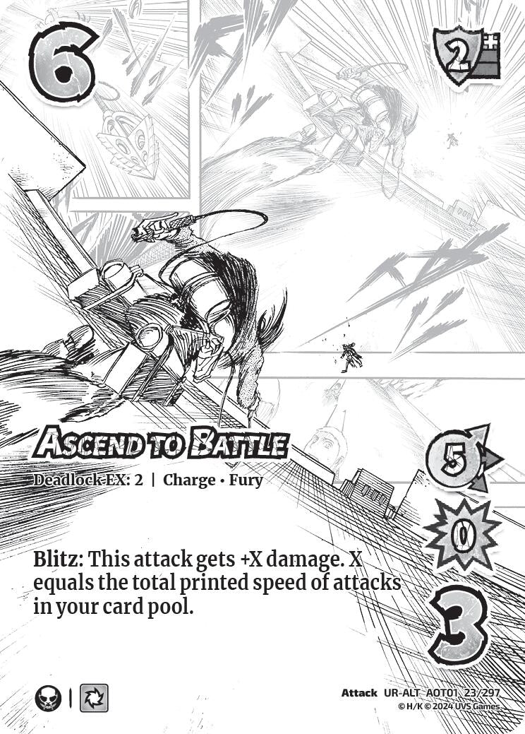 Image for Ascend to Battle (Alternate Art) (23/297) (AOT1) - UniVersus
