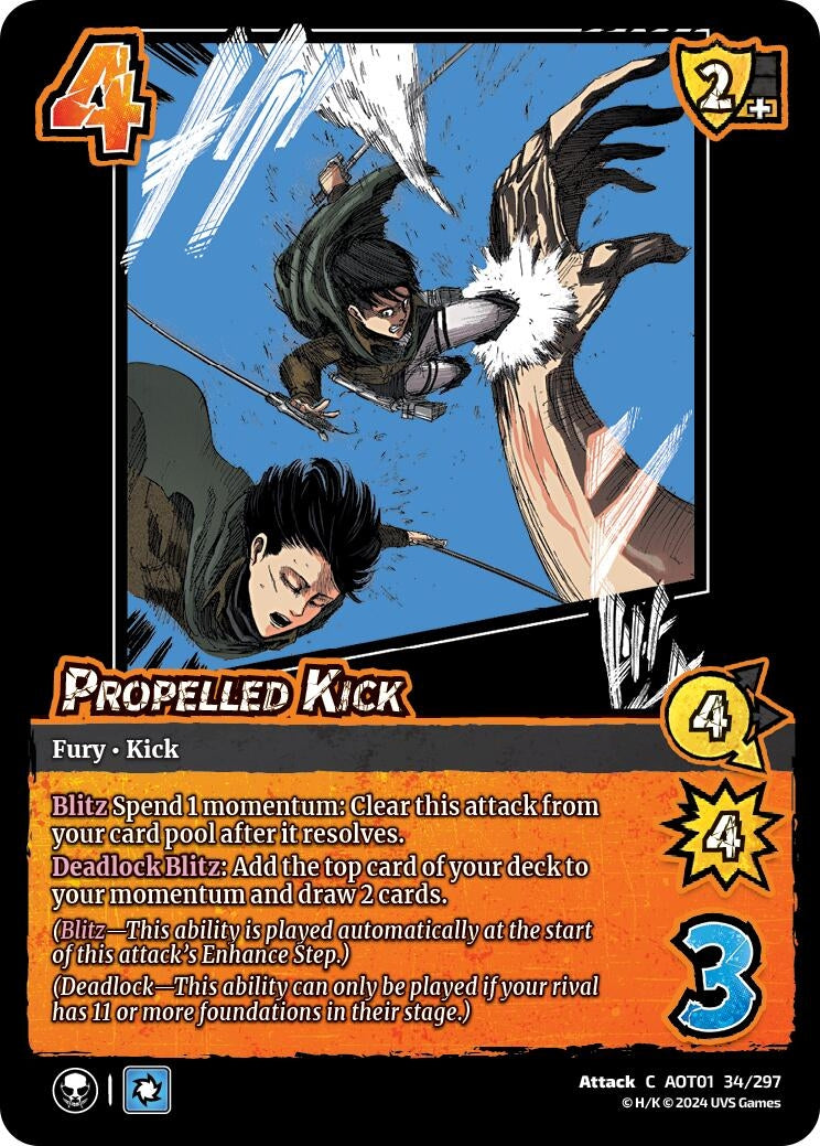 Image for Propelled Kick (34/297) (AOT1) - UniVersus