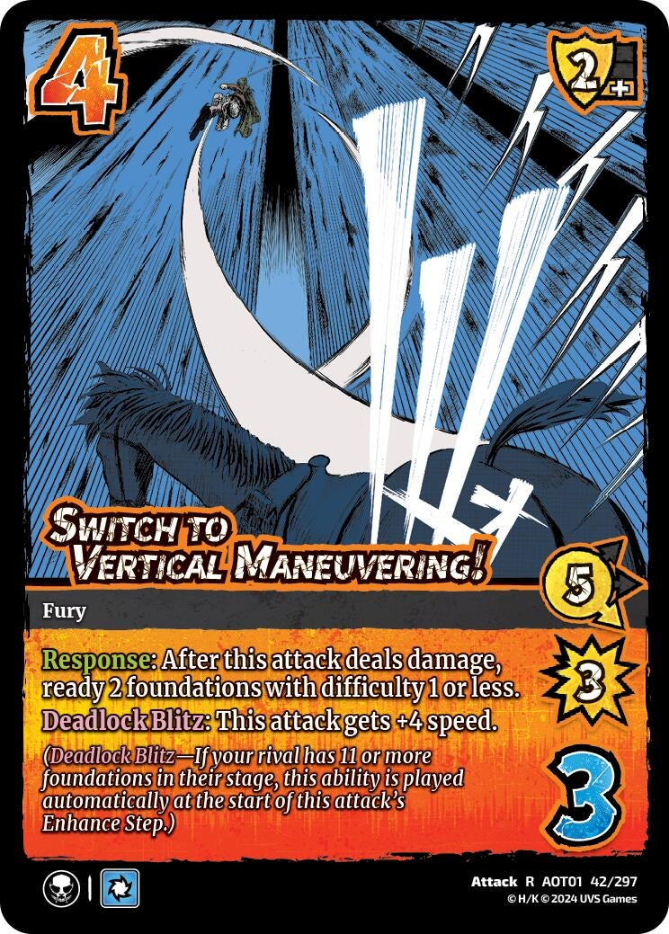 Image for Switch to Vertical Maneuvering! (42/297) (AOT1) - UniVersus