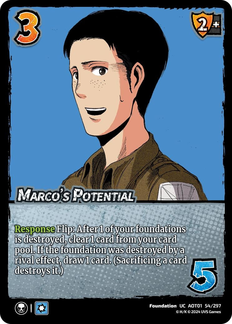 Image for Marco's Potential (54/297) (AOT1) - UniVersus