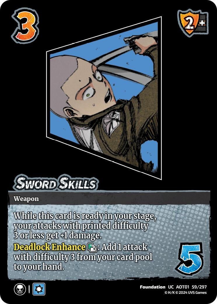 Image for Sword Skills (59/297) (AOT1) - UniVersus
