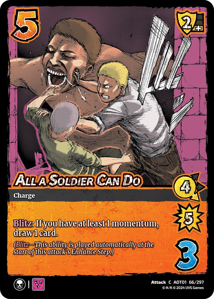 Image for All a Soldier Can Do (66/297) (AOT1) - UniVersus