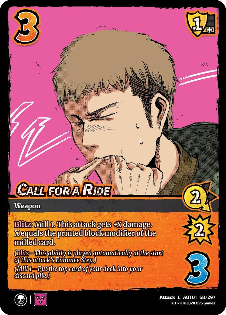 Image for Call for a Ride (68/297) (AOT1) - UniVersus