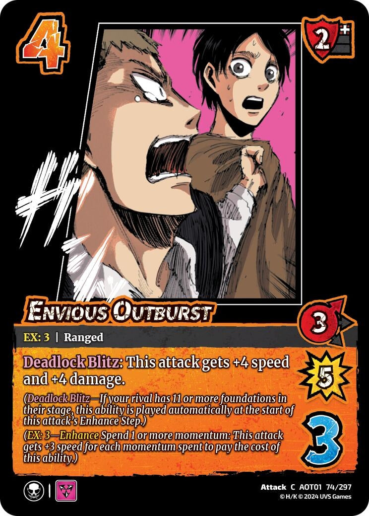 Image for Envious Outburst (74/297) (AOT1) - UniVersus