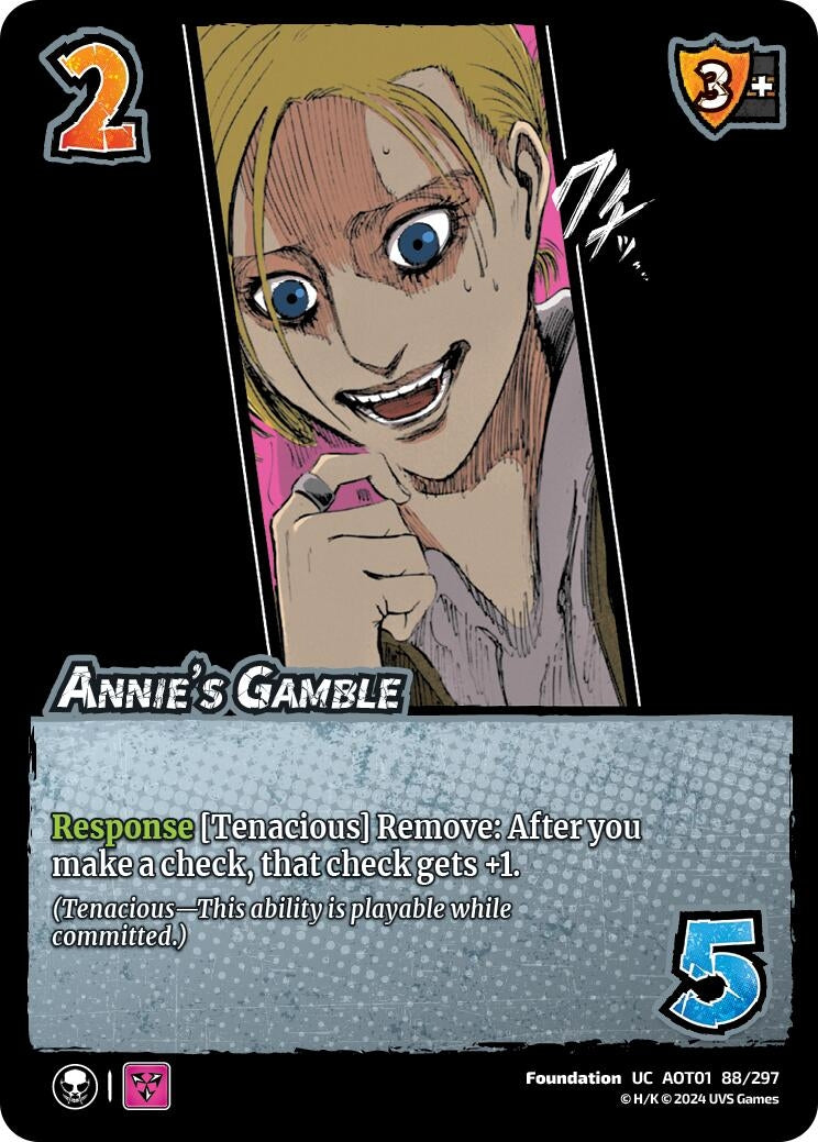 Image for Annie's Gamble (88/297) (AOT1) - UniVersus