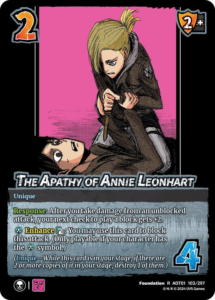 Image for The Apathy of Annie Leonhart (103/297) (AOT1) - UniVersus