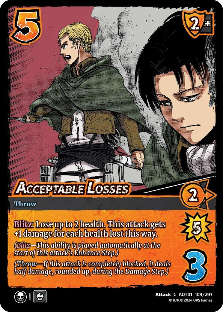 Image for Acceptable Losses (109/297) (AOT1) - UniVersus