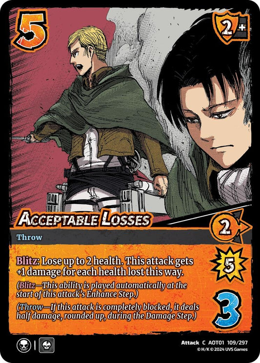Image for Acceptable Losses (109/297) (AOT1) - UniVersus
