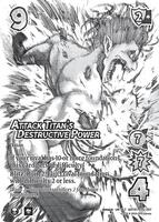 Attack Titan's Destructive Power (Alternate Art) - Attack on Titan: Battle for Humanity (AOT01) | Red Riot Games CA