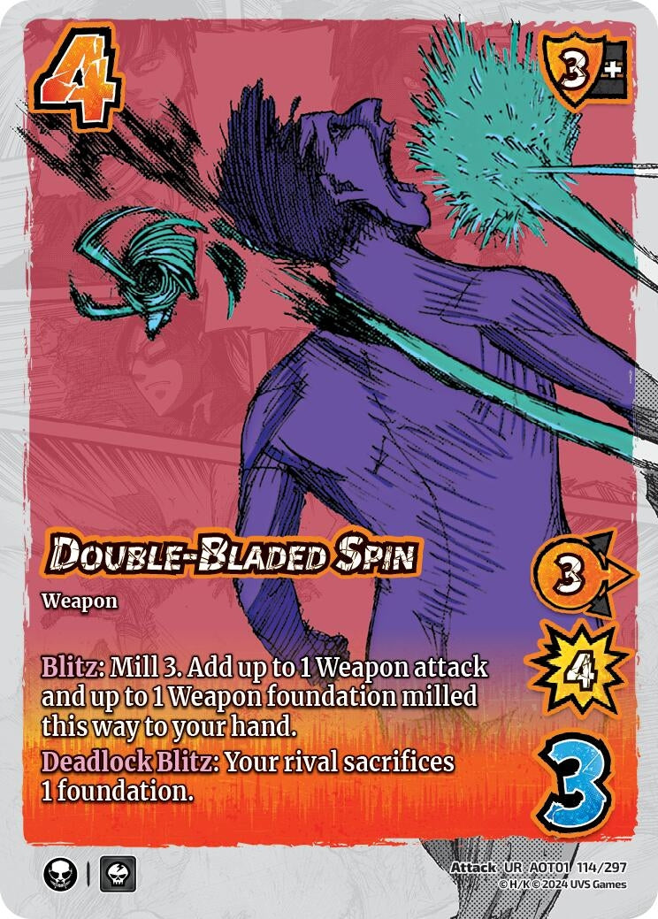 Image for Double-Bladed Spin (114/297) (AOT1) - UniVersus