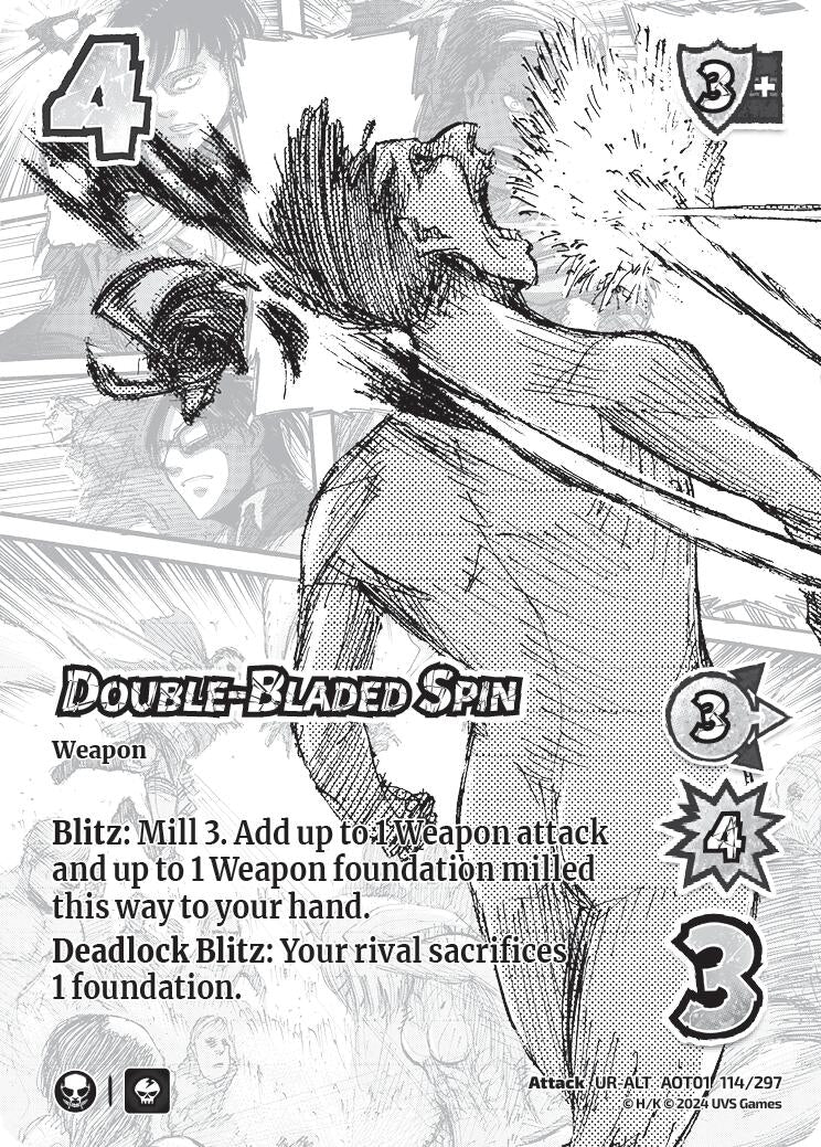 Image for Double-Bladed Spin (Alternate Art) (114/297) (AOT1) - UniVersus