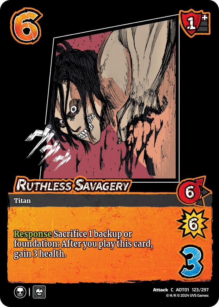 Image for Ruthless Savagery (123/297) (AOT1) - UniVersus