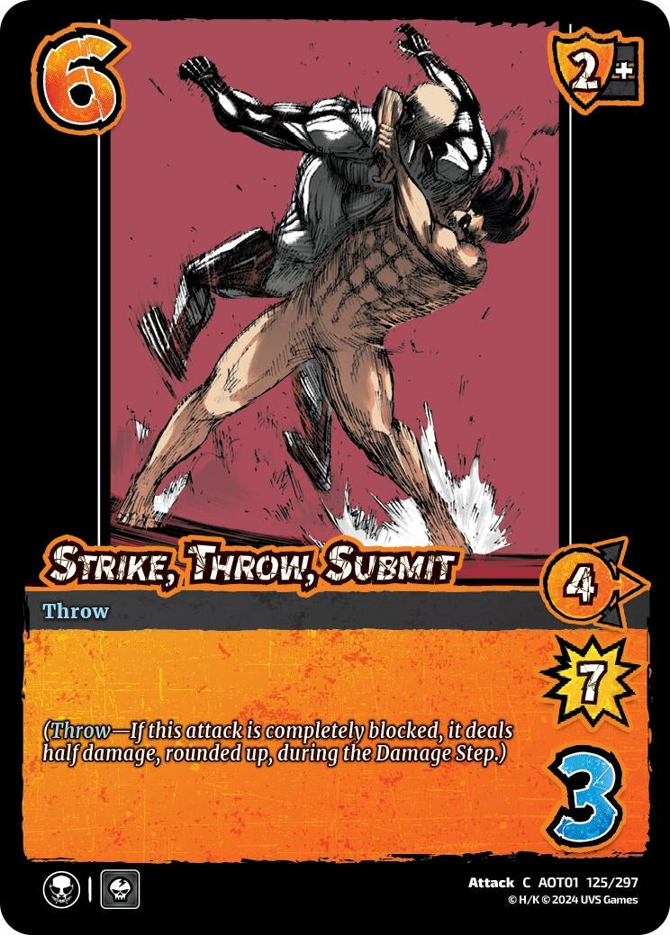 Image for Strike, Throw, Submit (125/297) (AOT1) - UniVersus