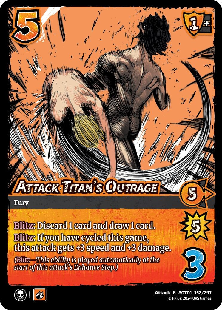 Image for Attack Titan's Outrage (152/297) (AOT1) - UniVersus
