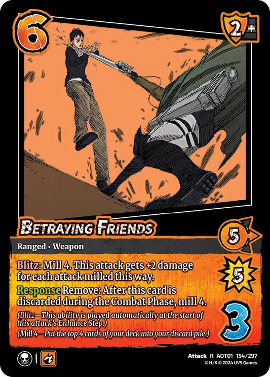 Image for Betraying Friends (154/297) (AOT1) - UniVersus