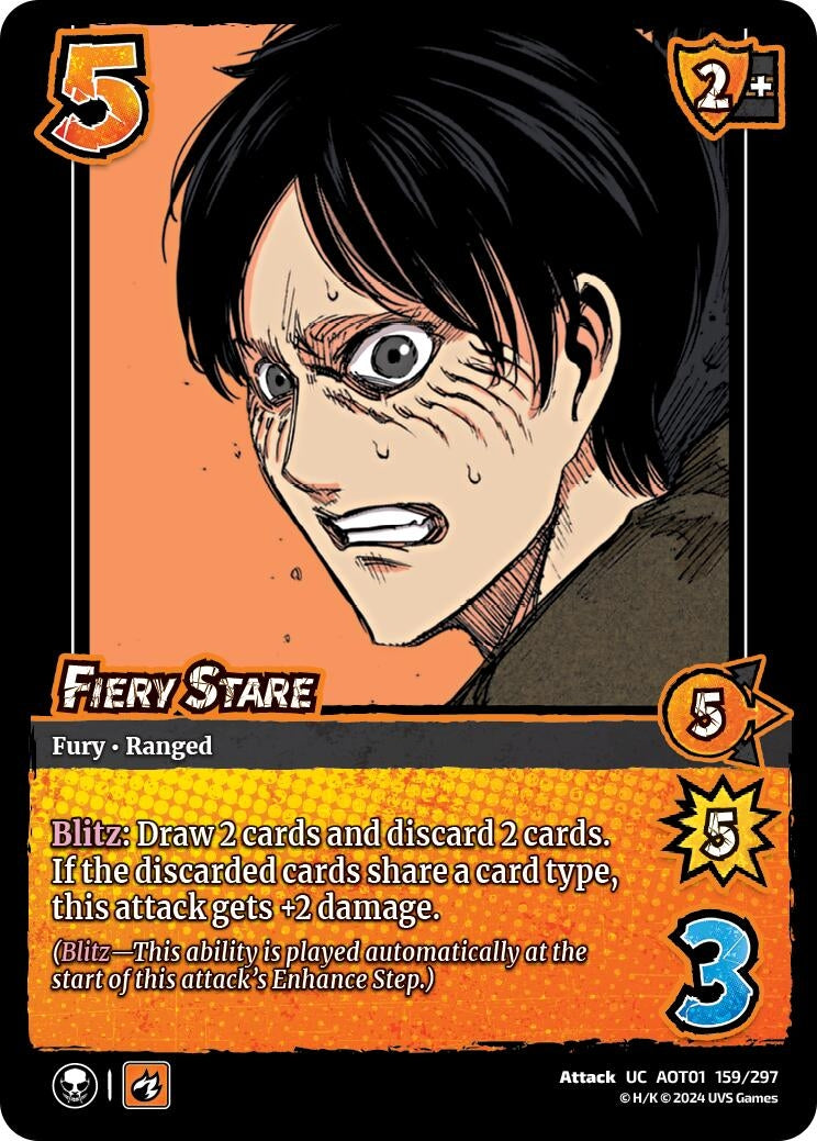 Image for Fiery Stare (159/297) (AOT1) - UniVersus