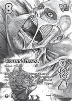 Violent Betrayal (Alternate Art) - Attack on Titan: Battle for Humanity (AOT01) | Red Riot Games CA