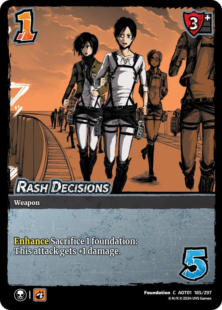 Image for Rash Decisions (185/297) (AOT1) - UniVersus