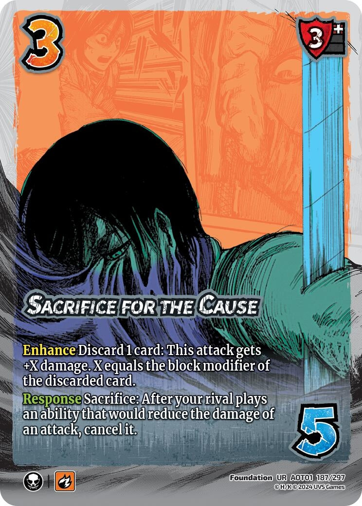 Image for Sacrifice for the Cause (187/297) (AOT1) - UniVersus