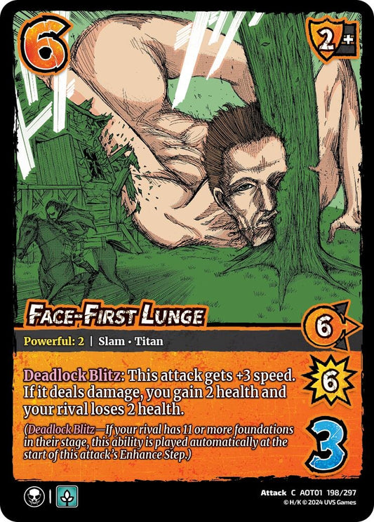 Image for Face-First Lunge (198/297) (AOT1) - UniVersus