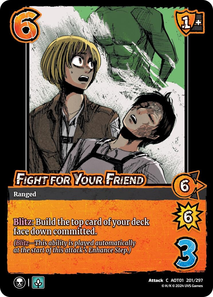 Image for Fight for Your Friend (201/297) (AOT1) - UniVersus