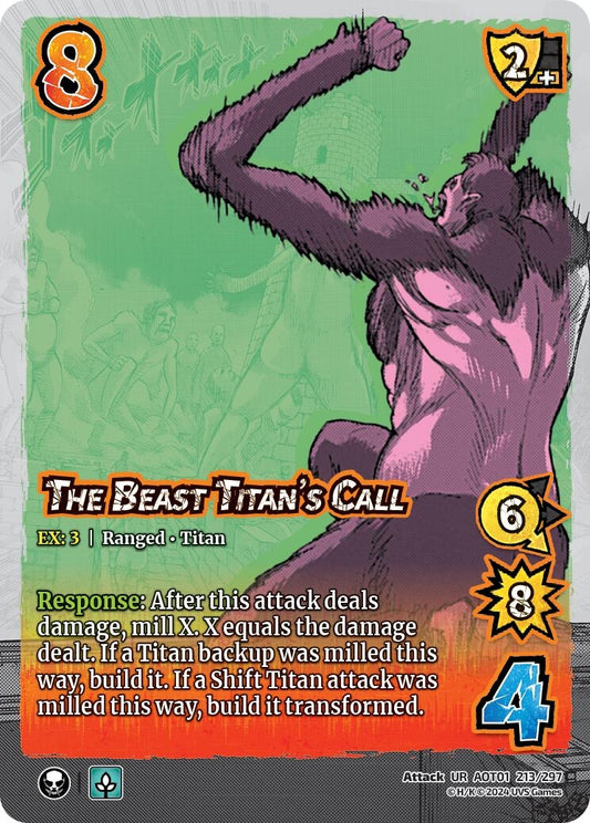 Image for The Beast Titan's Call (213/297) (AOT1) - UniVersus
