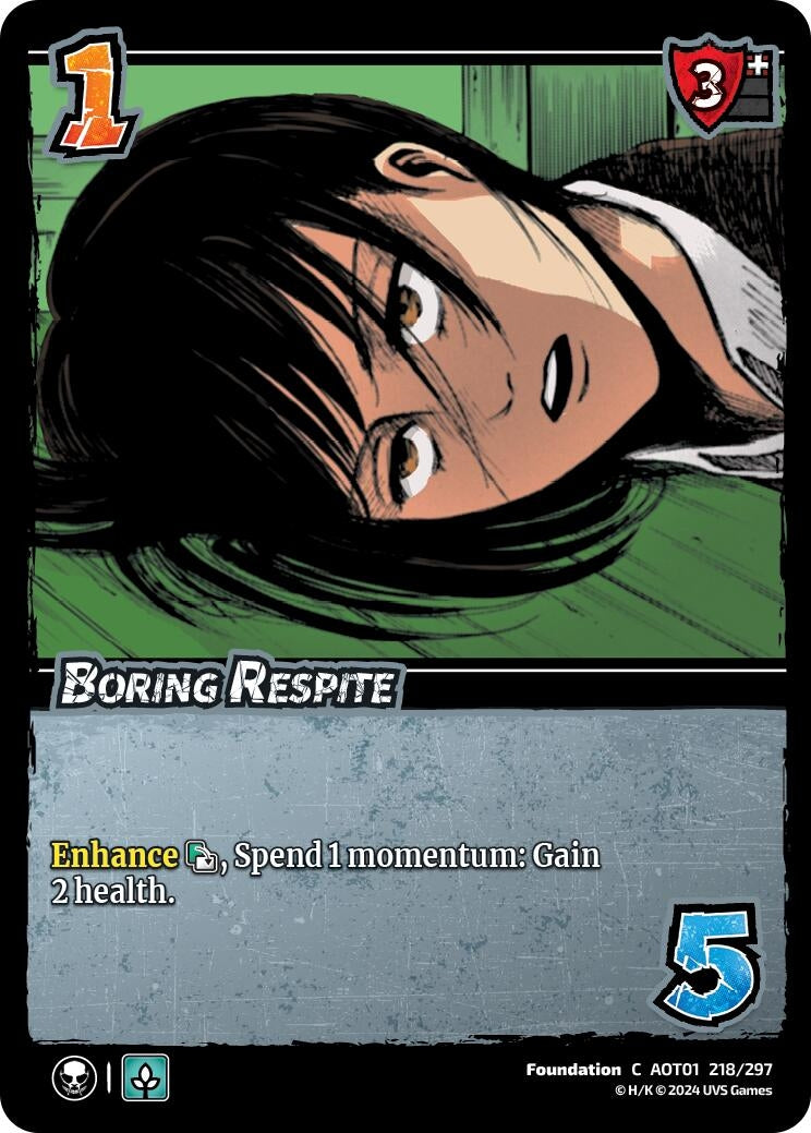 Image for Boring Respite (218/297) (AOT1) - UniVersus