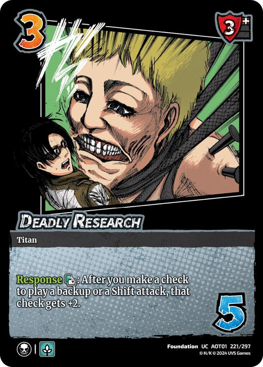 Image for Deadly Research (221/297) (AOT1) - UniVersus
