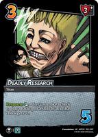 Deadly Research - Attack on Titan: Battle for Humanity (AOT01) | Red Riot Games CA