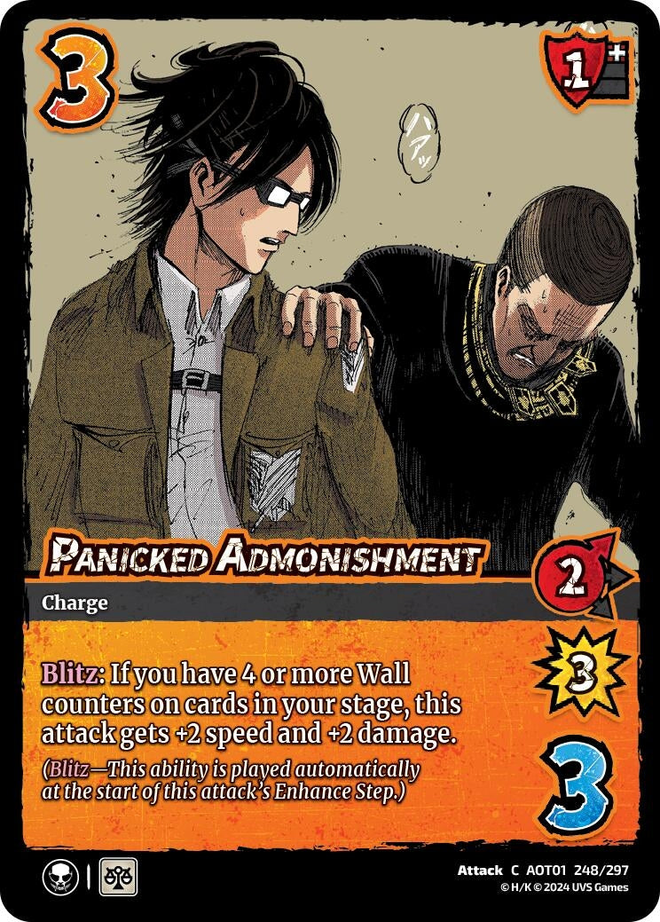 Image for Panicked Admonishment (248/297) (AOT1) - UniVersus