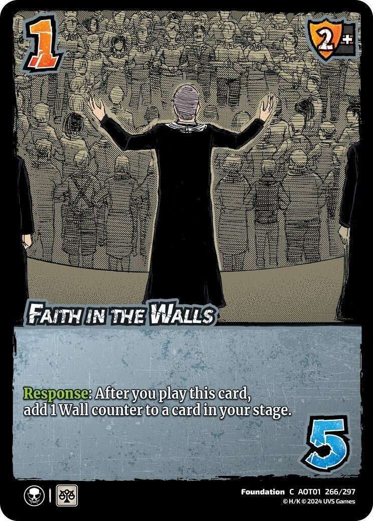 Image for Faith in the Walls (266/297) (AOT1) - UniVersus