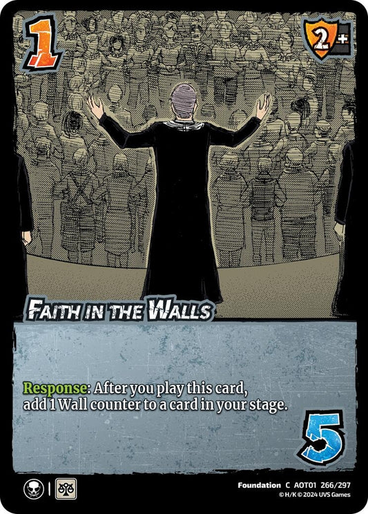 Image for Faith in the Walls (266/297) (AOT1) - UniVersus