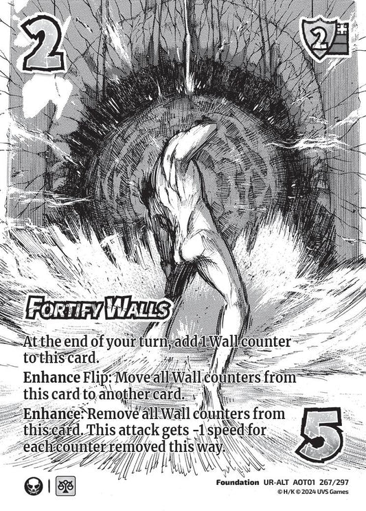 Image for Fortify Walls (Alternate Art) (267/297) (AOT1) - UniVersus