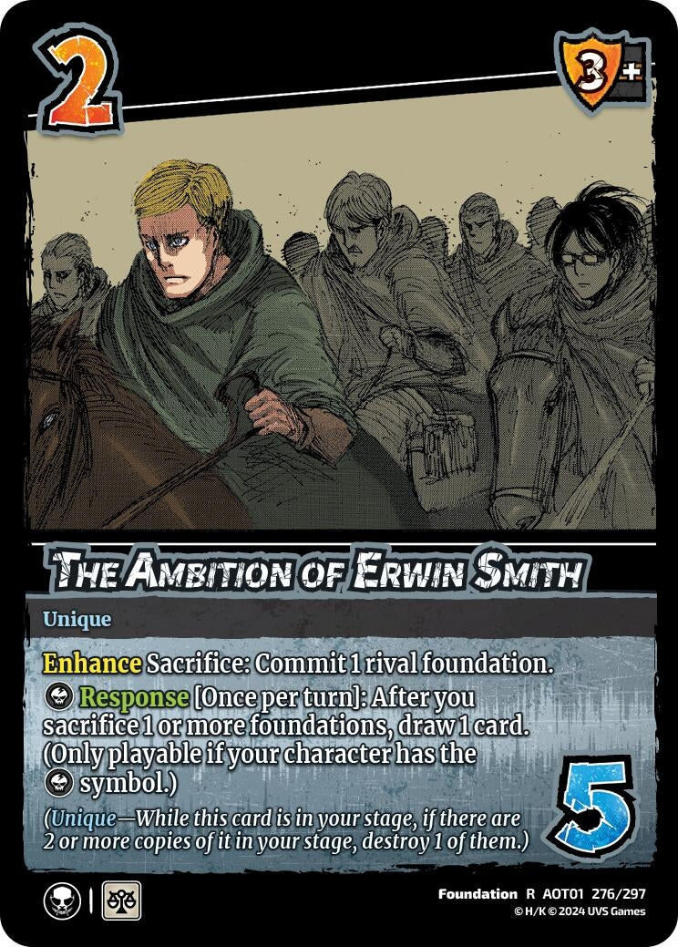 Image for The Ambition of Erwin Smith (276/297) (AOT1) - UniVersus