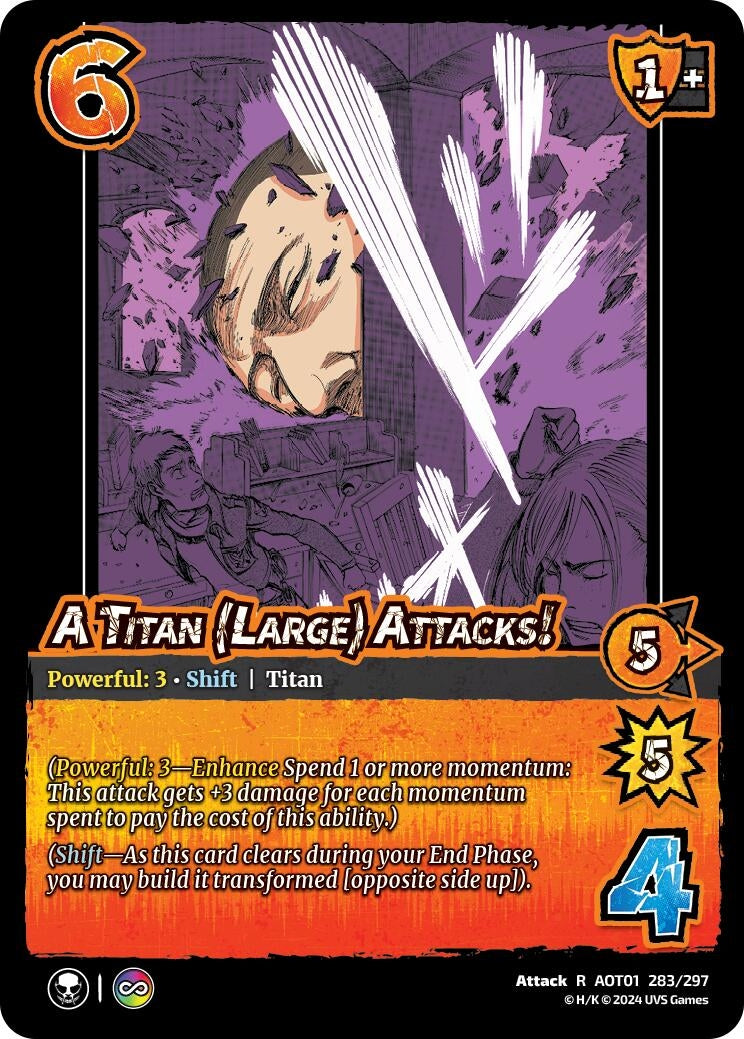 Image for A Titan (Large) Attacks! // A Titan (Large) (283/297) (AOT1) - UniVersus