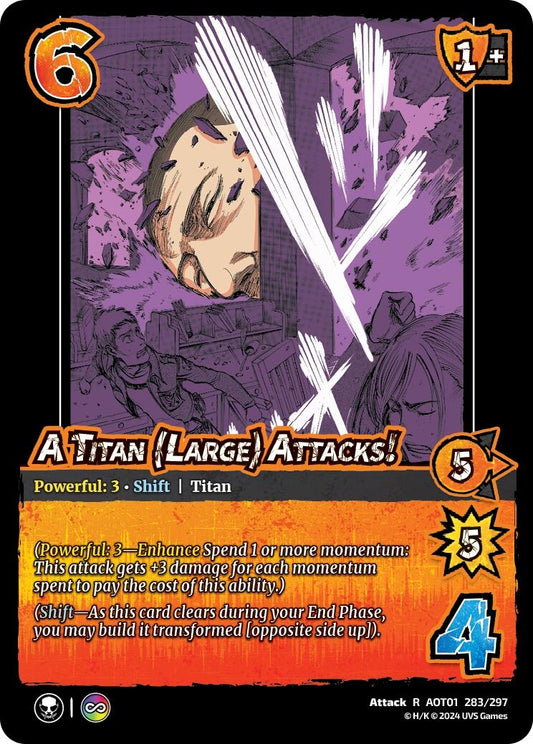 Image for A Titan (Large) Attacks! // A Titan (Large) (283/297) (AOT1) - UniVersus