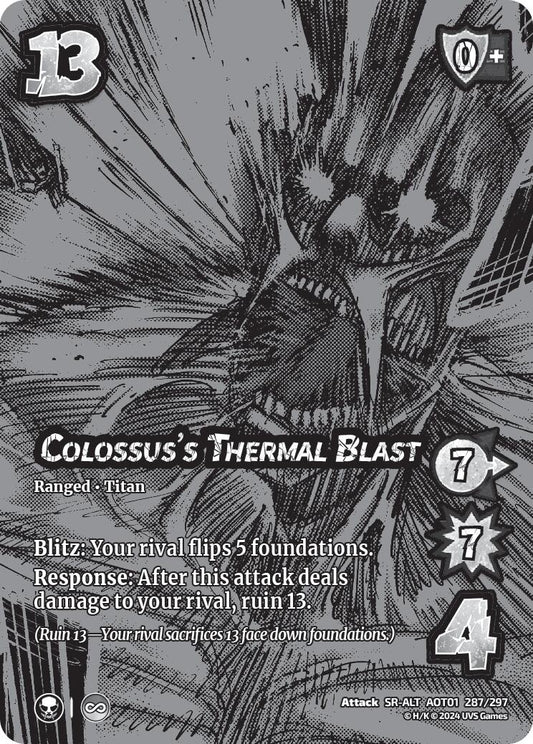 Image for Colossus's Thermal Blast (Alternate Art) (287/297) (AOT1) - UniVersus