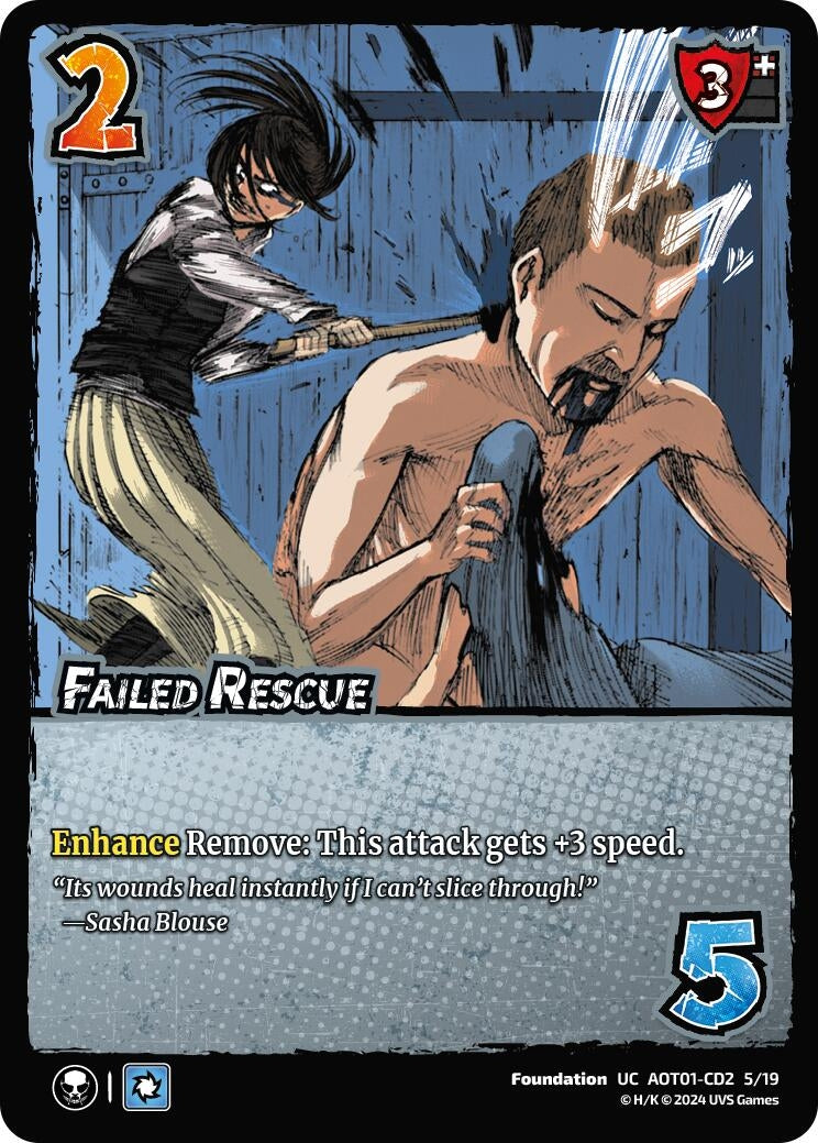 Image for Failed Rescue (CD2) (CD2 5/19) (AOT1) - UniVersus