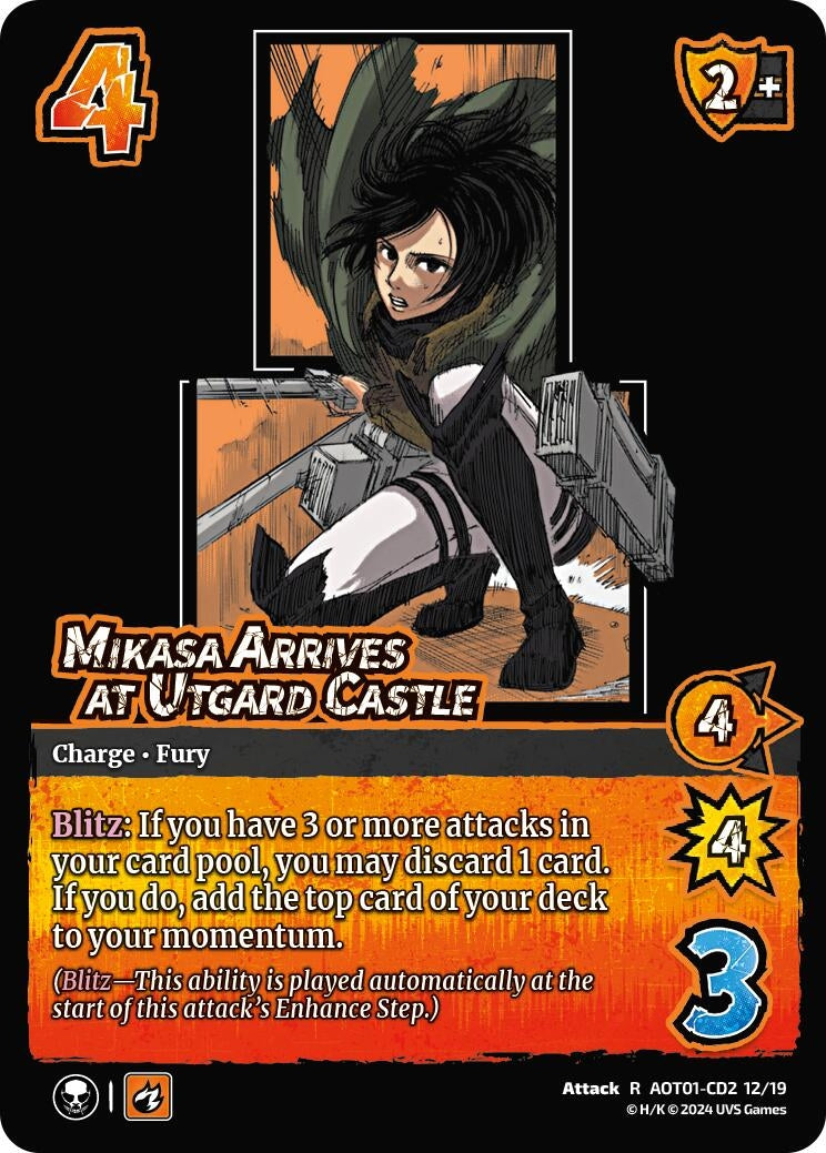 Image for Mikasa Arrives at Utgard Castle (CD2) (CD2 12/19) (AOT1) - UniVersus