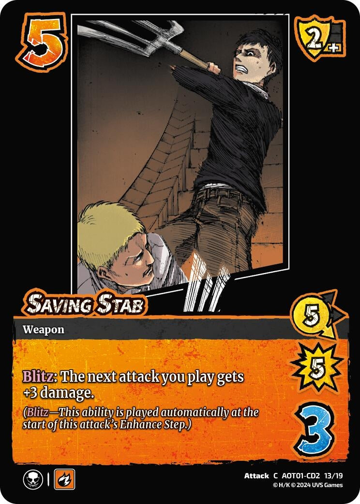Image for Saving Stab (CD2) (CD2 13/19) (AOT1) - UniVersus