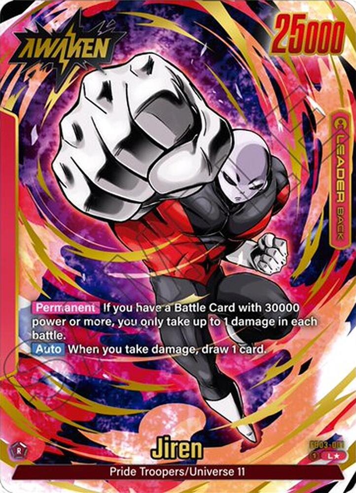Jiren - FB03-001 (Alternate Art) - Raging Roar (FB03)