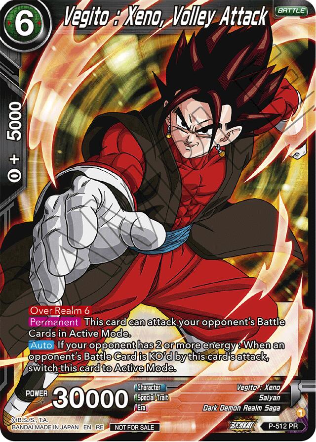 Vegito : Xeno, Volley Attack (Deluxe Pack 2024 Vol.1) (P-512) [Promotion Cards] | Red Riot Games CA