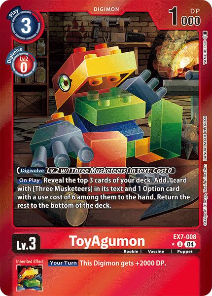 ToyAgumon [EX7-008] - EX7-008 (Foil) [Digimon LIBERATOR] | Red Riot Games CA