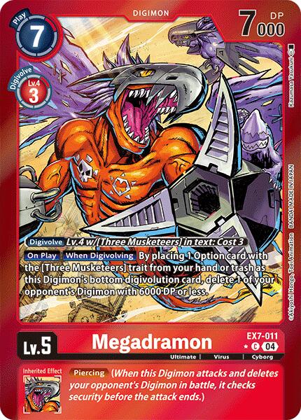 Megadramon [EX7-011] (Foil) [Digimon LIBERATOR] | Red Riot Games CA