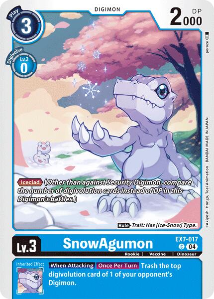 SnowAgumon [EX7-017] [Digimon LIBERATOR] | Red Riot Games CA